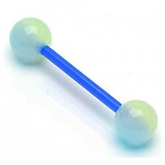 Piercing do jazyka - svietiaci v tme