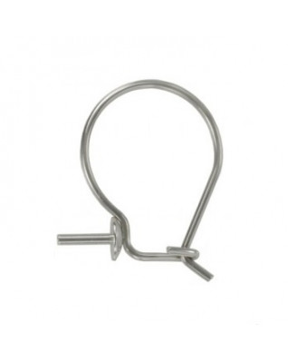 Oceľový náušnicová klapka - 1 kus