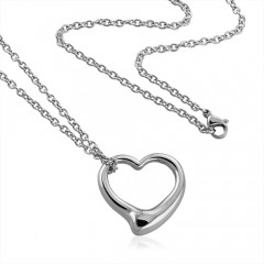 Oceľová retiazka s príveskom srdca