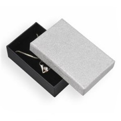 Darčeková krabička strieborná/čierna