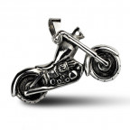 Oceľový prívesok - motorka chopper