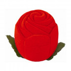 Darčeková krabička semiš - ruža červená