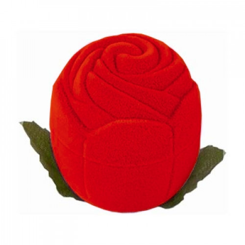 Darčeková krabička semiš - ruža červená