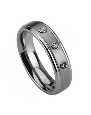 NWF1005 Dámsky snubný prsteň s 3mi zirkónmi