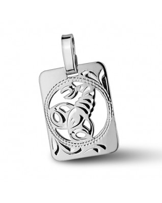 Strieborný prívesok znamenia Škorpión