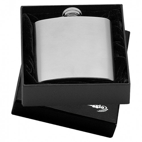 Oceľová vrecková fľaša - ploskačka 220ml v darčekovom balení