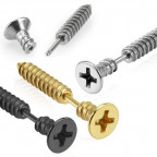 Falošný piercing do ucha - skrutka