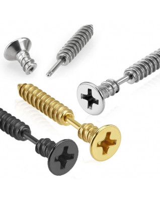 Falošný piercing do ucha - skrutka