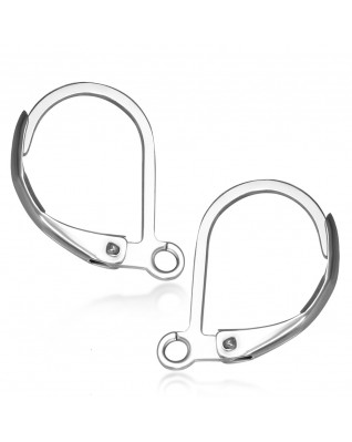 Oceľové náušnicové zapínanie uzavreté - dámsky patent - 1 kus