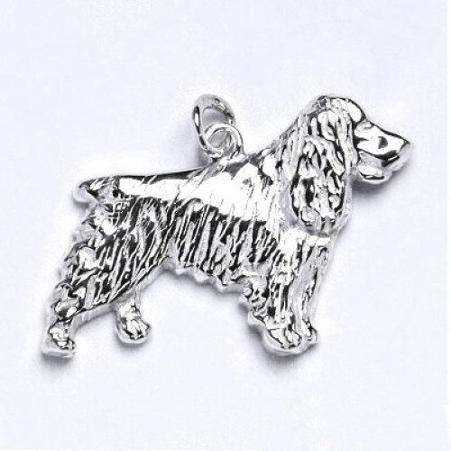 Strieborný prívesok pes kokeršpaniel