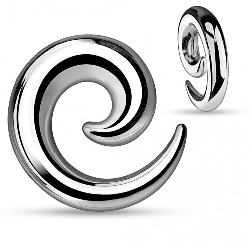 Oceľový rozťahovač do ucha - špirála