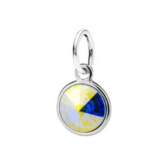 Strieborný prívesok s kameňom Crystals from SWAROVSKI® Crystal AB