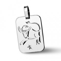 Strieborný prívesok znamenia BÝK