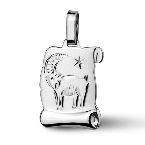 Strieborný prívesok znamenia KOZOROH