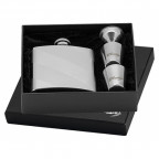 Oceľová vrecková fľaša - ploskačka 180ml + 2 kalíšky 30ml a lievik