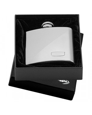 Oceľová vrecková fľaša - ploskačka 180ml v darčekovom balení