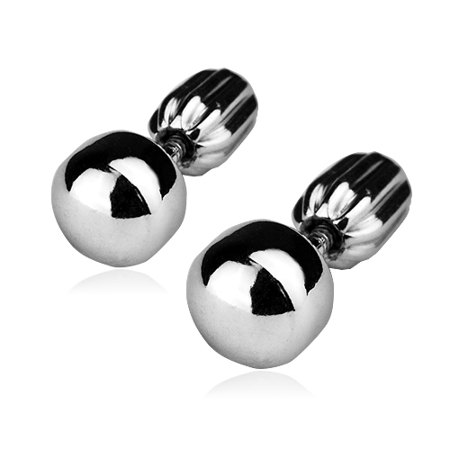 Strieborné náušnice pecky 6 mm