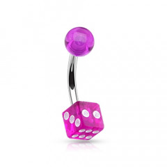 Piercing do pupku - hracia kocka