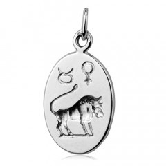 Strieborný prívesok znamenia BÝK
