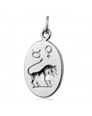 Strieborný prívesok znamenia BÝK