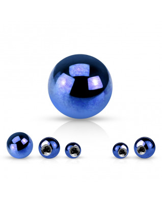 Oceľová náhradná gulička 1,2 x 3 mm, farba modrá