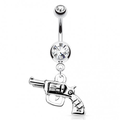 Piercing do pupku - revolver