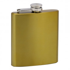 Pozlátená oceľová vrecková fľaša - ploskačka 175 ml