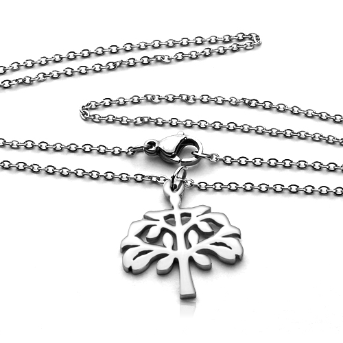 Oceľový náhrdelník strom života