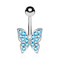 Piercing do pupku - motýlik