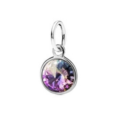 Strieborný prívesok s kameňom Crystals from SWAROVSKI® Vitrail Light