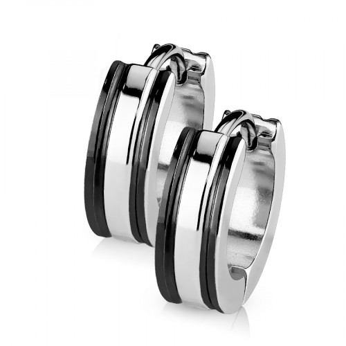 Oceľové náušnice - krúžky