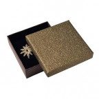 Škatuľka na súpravu šperkov, striebristo hnedá