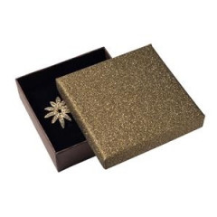 Škatuľka na súpravu šperkov, striebristo hnedá