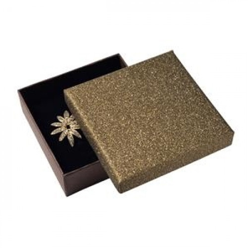 Škatuľka na súpravu šperkov, striebristo hnedá