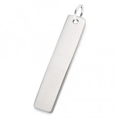 Oceľový prívesok - obdĺžnik 6 x 32 mm