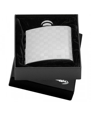 Oceľová vrecková fľaša - ploskačka 180ml v darčekovom balení