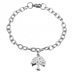 Dámsky oceľový náramok strom života