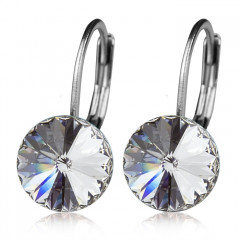 Oceľové náušnice s kryštálmi Swarovski® CRYSTAL