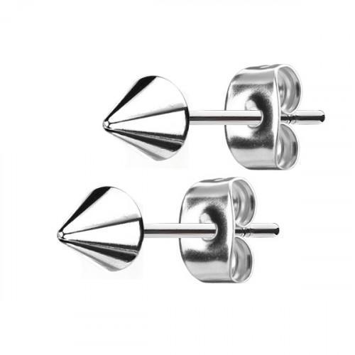Oceľové náušnice - špičky