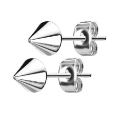 Oceľové náušnice - špičky