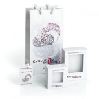 Strieborné náušnice kvietky Crystals from Swarovski® Rose