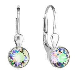 Strieborné náušnice s kryštálmi Crystals from Swarovski® Paradise Shine