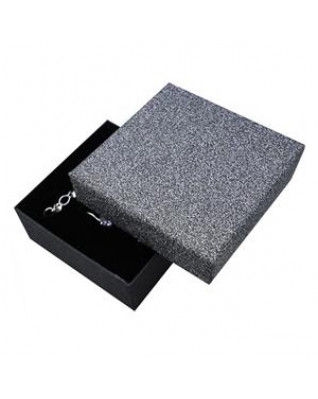 Škatuľka na súpravu šperkov, striebristo šedá/čierna