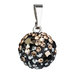 Strieborný prívesok s gulička Crystals from Swarovski® Colorado