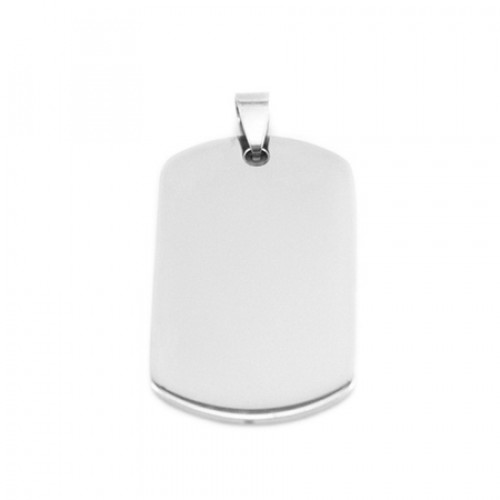 Oceľový prívesok - vojenská známka, 24 x 41 mm