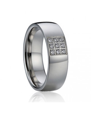 AN1016 Dámsky snubný prsteň so zirkónmi