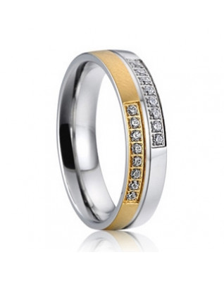 AN1022 Dámsky snubný prsteň so zirkónmi