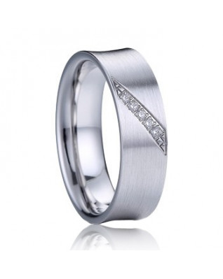 AN1032 Dámsky snubný prsteň so zirkónmi striebro AG 925/1000