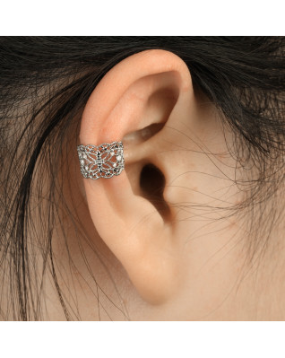 Falošný piercing do ucha - klips s ornamentmi