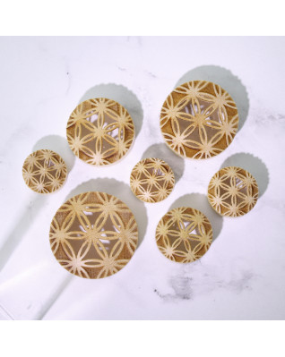 Dierovaný plug do ucha Crocodile wood